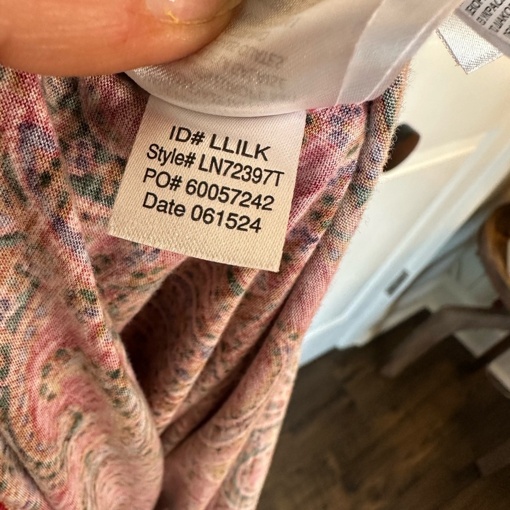 Lauren Ralph Lauren Paisley Cotton-Blend Jersey Sleep Set (Size L) - Picture 13 of 16